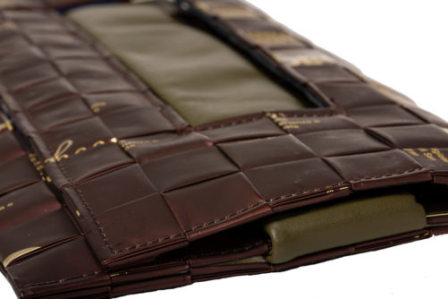 Meraky AROMA collection Ristretto sac pochette clutch bag chocolate détail