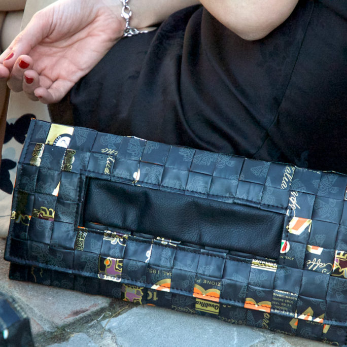 Meraky AROMA collection Ristretto sac pochette clutch bag oro nero